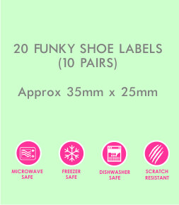 Funky Shoes labels